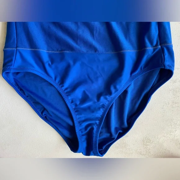 Kenneth Cole Reaction Halter/Strapless Swim Dress in Cobalt Blue Size 10 - Picture 3 of 10